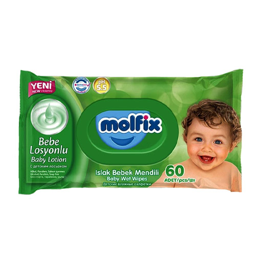 دستمال مرطوب 60 عددی مولفیکس Molfix