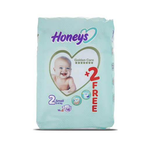 پوشک بچه هانیز مدل چسبی سایز 2 بسته 16 عددی