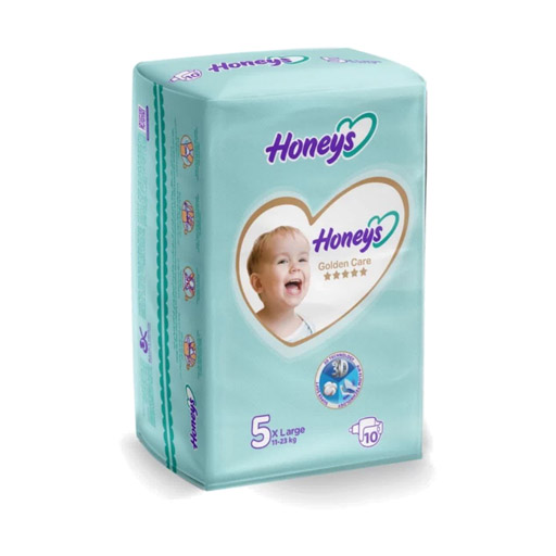پوشک بچه هانیز سایز 5 بسته 10 عددی